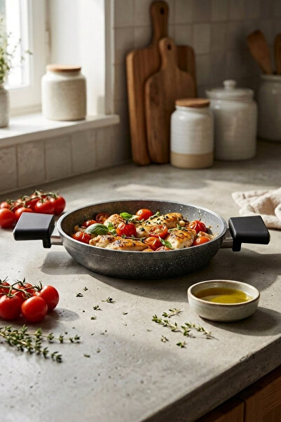 Cooker طبق سيراميك مطلي باللون الأسود مقاس 24 سم من كليف CKR4643