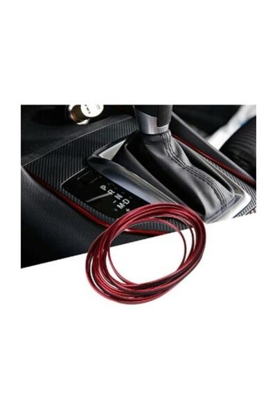 GARDENAUTO Trim Corded New Car Interior Rope Strip Red Herringbone Nickel Pla...