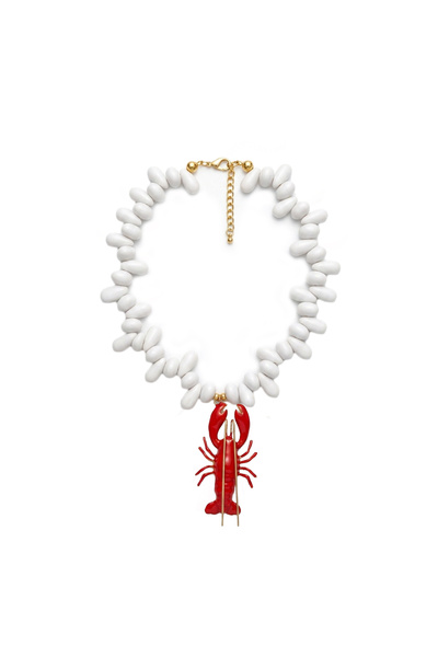 Charmist Special Collection Lobster Figured Bead Necklace