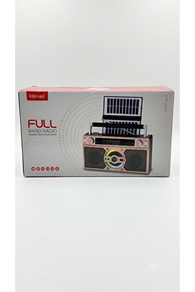 Blic KTF-2153 Solar Güneş Panelli Nostaljik Radyo Bluetooth Hoparlör FM/AM/SW...