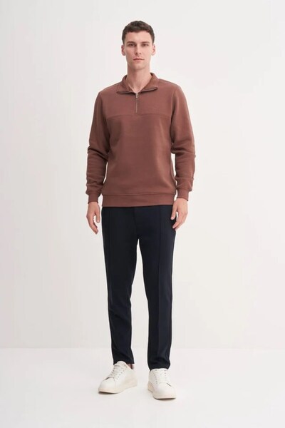 Cazador Caz 56180 3 Ipl. Dik Yk. Sweat Men's Brown 26Kc56180