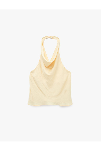 Koton Degaje Halter Yaka Saten Bluz
