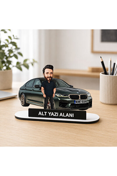 MK Sanart Fotoğraftan Kişiye Özel Kendi Aracınızla Karikatürlü Masaüstü İsiml...