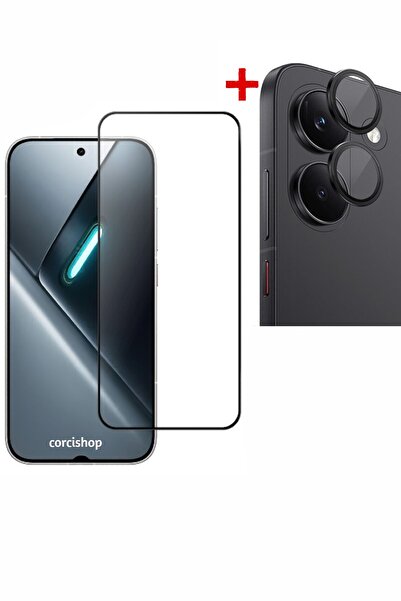 corcishop Poco X8 Pro 5G Uyumlu Tam Kaplayan Temperli Kırılmaz Cam Sorunsuz P...