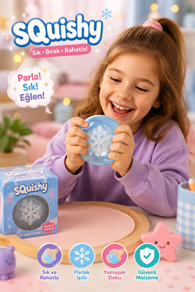 ToYaman Yumuşak SQuishy Kar Temalı