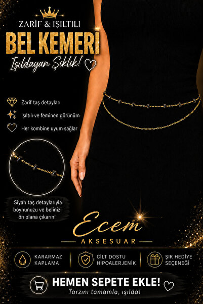 2Lİ DOĞAL TAŞLI BEL KEMERİ