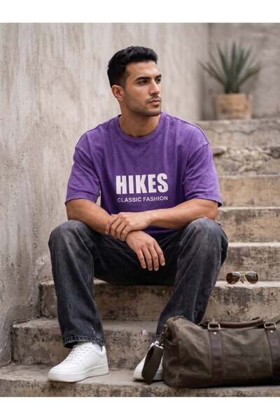 hikes Men’s Premium T-Shirt – Soft Breathable Fabric, Relaxed Fit Casual For ...