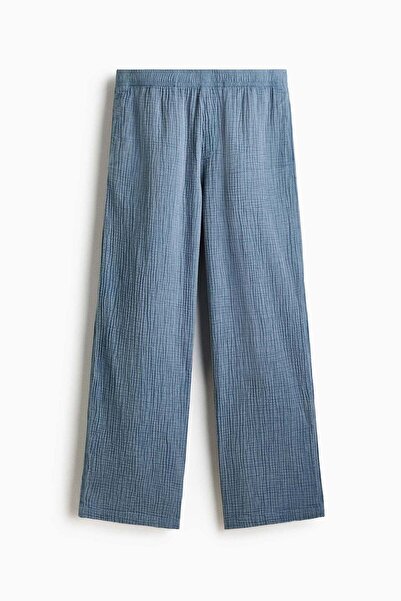 H&M Loose Fit Cotton muslin trousers