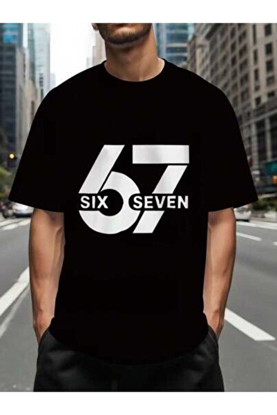 23ERVA Funny 67 Meme Oversized Birthday Joke Tee Men & Women, Soft Cotton For...