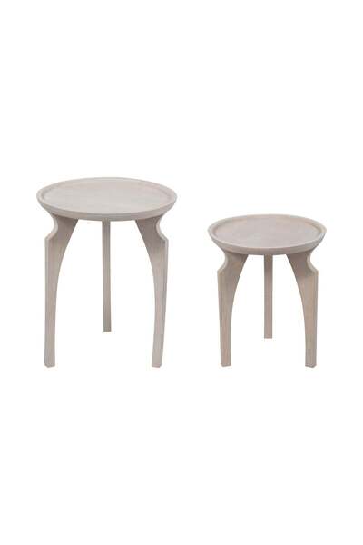 Sagebrook Home White stone accent Table