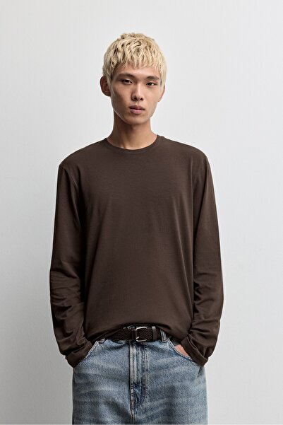 LEFTIES Uzun kollu basic t-shirt