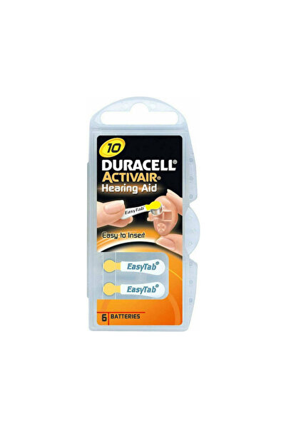 Duracell Activair 10 μπαταρίες ακουστικών βαρηκοΐας 1.4V 6τμχ