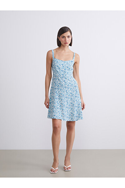 LC Waikiki Original Square Neck Floral Mini Dress