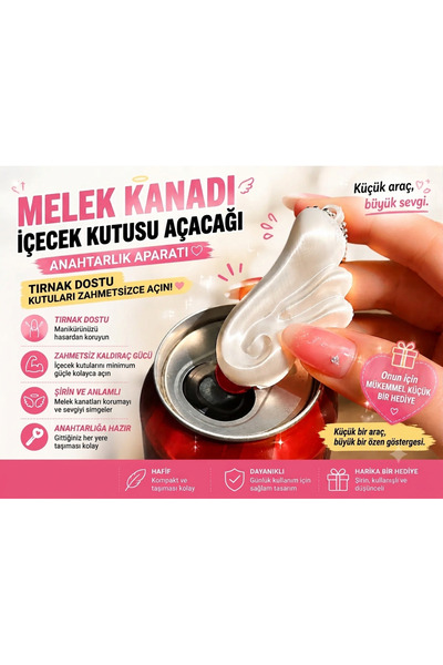Goplast Premium Tin Can Opener with Winged Figure - Nail-Friendly Beverage Op...