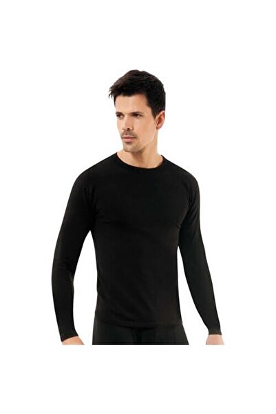 Zulu Ticaret Tutku-Siyah 126 Men's Thermal Long Sleeve Undershirt