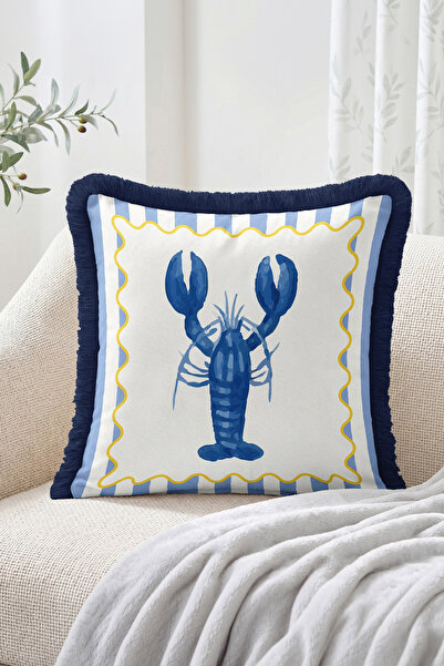 Realhomes Lemon Hello Written Lemon, Lobster and Lemonade Patterned 4-Piece F...