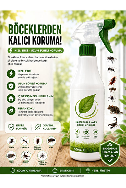 Markasız ucuz Haşere Koruyucu Sprey 500 ml – Sinek, Karınca, Hamam Böceği, Pi...