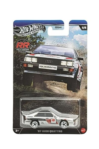 mattel Hot Wheels Αυτοκινητάκια Παιχνίδια Διεθνές Ράλι '87 Audi Quattro Ασημί