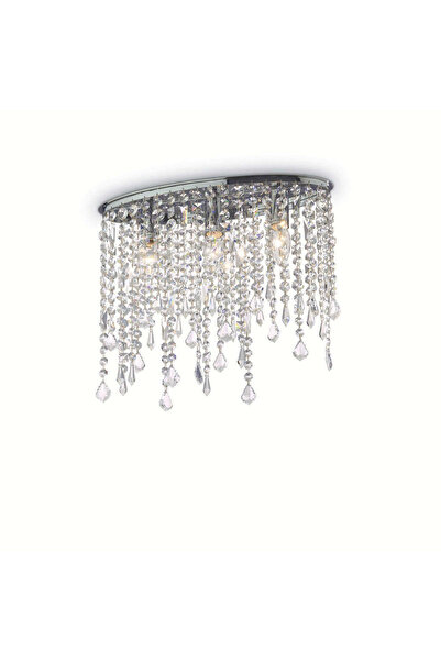 Ideal Lux Candelabru Rain Clear Pl 3 Crom 008370