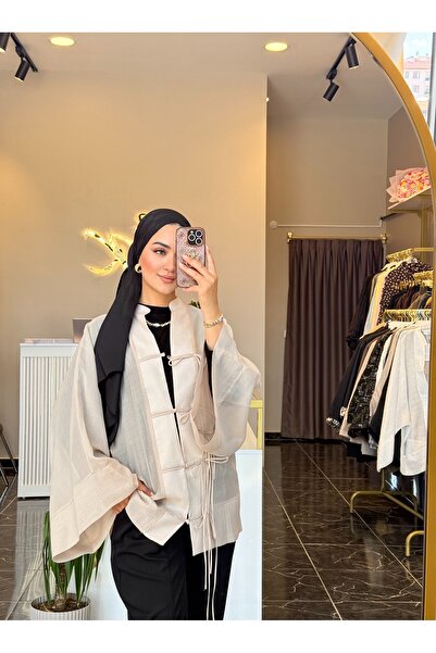 Gizem Karademir Boutique Kurdele Detaylı Kimono