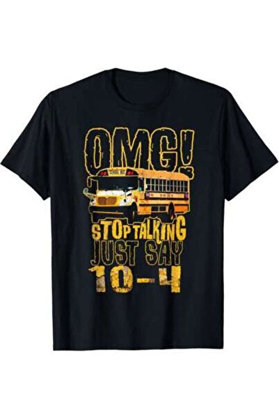 29CUN هدية مضحكة لسائق الحافلة المدرسية، تي شيرت مطبوع عليه OMG Stop Talking ...