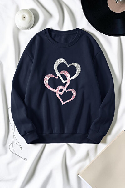 uyguntarz Unisex Printed Crew Neck Sweatshirt