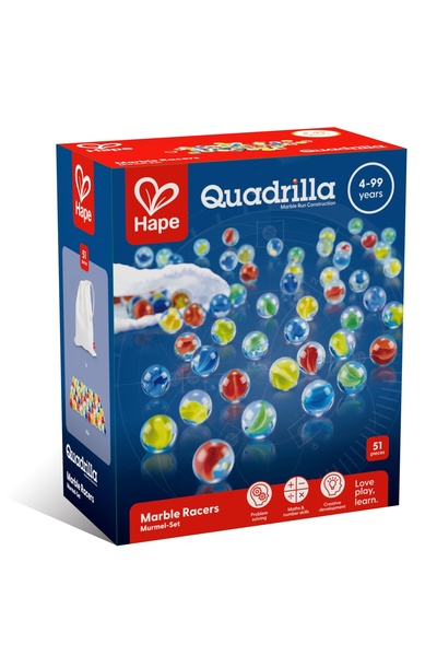 SES Creative Jucărie educativă, Hape Toys, set 50 bile, sticlă, 15x8x18cm