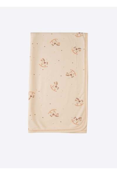 kitikate Organic Rocking Horse Blanket Natural