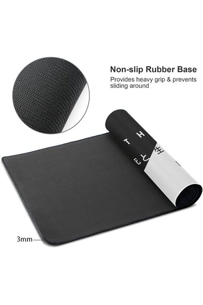 GENERAL Japanese Wave Mouse Pad Blue and White Mouse Pad Gaming Large XXL Lon...