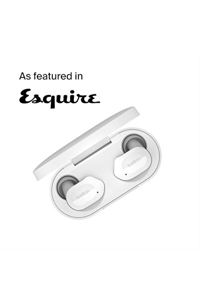 Belkin سماعات أذن لاسلكية حقيقية SOUNDFORM Play، سماعات أذن لاسلكية مع 3 إعدا...