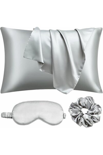 URLINENS غطاء وسادة من الساتان للشعر والبشرة، طقم أغطية وسائد من الحرير النبا...