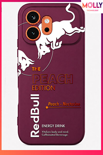 Molly HONOR 600 İçin Vişne Redbull The Peach Edition Desenli İçi Kadife Silik...