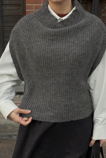 Lintersia Women's Turtleneck Fuzzy Soft Textured Knit Sweater