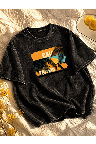 Prekarya design Unisex Oversize Vintage Washed Street Style Street Fashion Co...