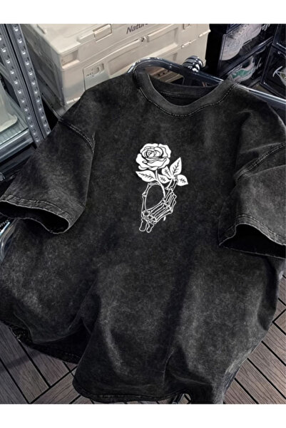 Prekarya design Unisex Oversize Vintage Washed Street Style Street Fashion Co...