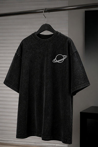 HOFFNUNG Unisex Oversize Vintage Washed Street Style Μόδα του δρόμου Βαμβακερ...