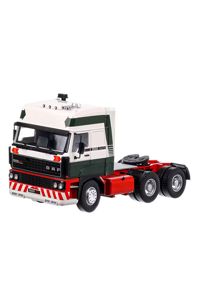Road Kings Sigilat- DAF 3600 Space Cab Eddie Stobart LTD 1986 Alb cu Negru si...