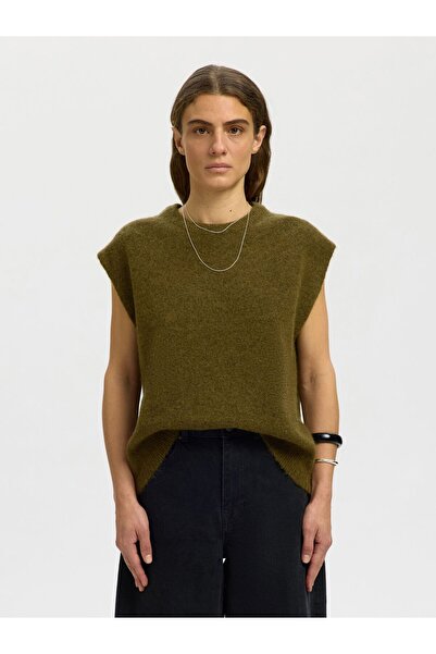 SELECTED Strickweste Wollmix