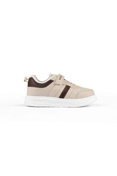 Tonny Black Children's Unisex Beige Brown Comfortable Fit Side Striped Velcro...