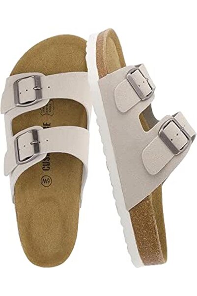 CUSHIONAIRE Women's Lane Cork Footbed Sandal with Comfort (