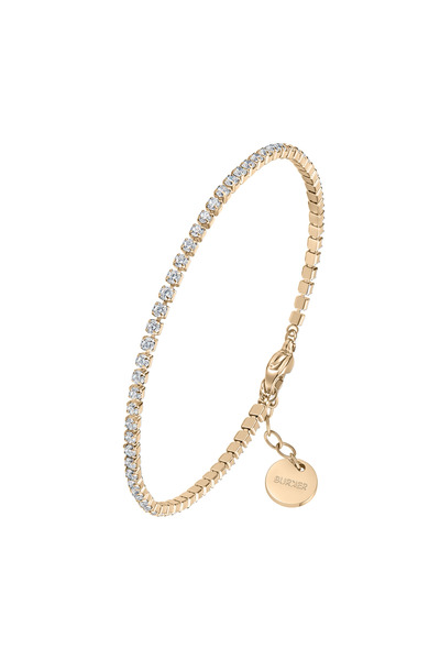 Burker Armband Damen Ava Petite Gold mit weißen Zirkonia-Kristallen