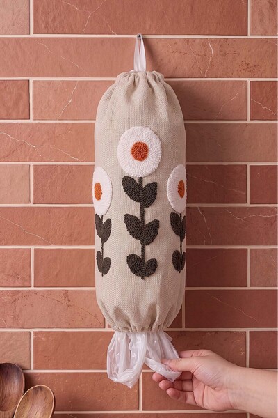 Rivaİstanbul Soft Garden Kasso Punch Bag Holder & Cloth Bag Organizer