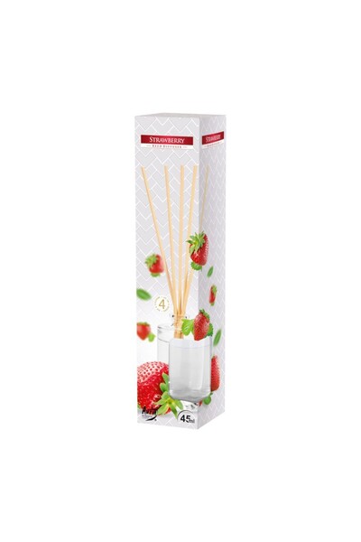 BISPOL Set 3 x Odorizant Camera Reed Diffuser Capsuni, 45 ml
