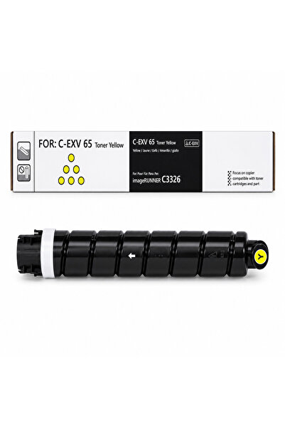 Nexuva خرطوشة حبر متوافقة باللون الأصفر C-EXV 65 لطابعة كانون imageRUNNER C3326