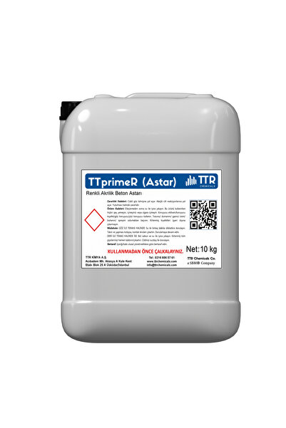 TTprimeR Renkli Akrilik Beton Astarı-10 kg