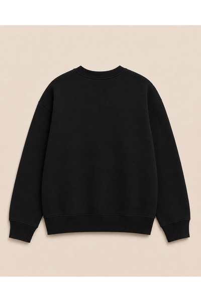 Medinenur Limited Edition Text Printed 2 Thread Threaded Crew Neck Sweatshirt
