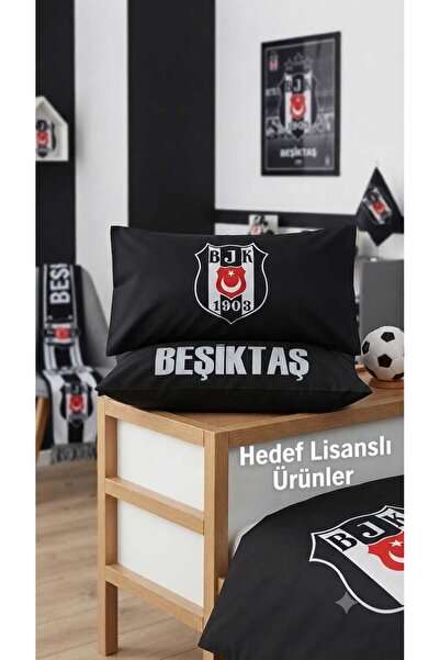 Taç Lisanslı Beşiktaş-Taraftar Yastık Kılıfı 50x70 cm (Tekli)