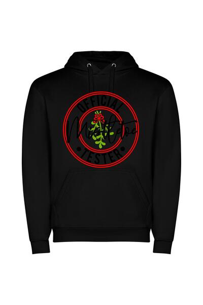 iLovePrints Floral Peppermint Delight Φούτερ με κουκούλα σε χρώμα Μαύρο
