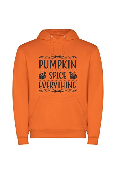 iLovePrints Pumpkin Spice Creative Elegance Φούτερ με κουκούλα σε χρώμα Πορτο...