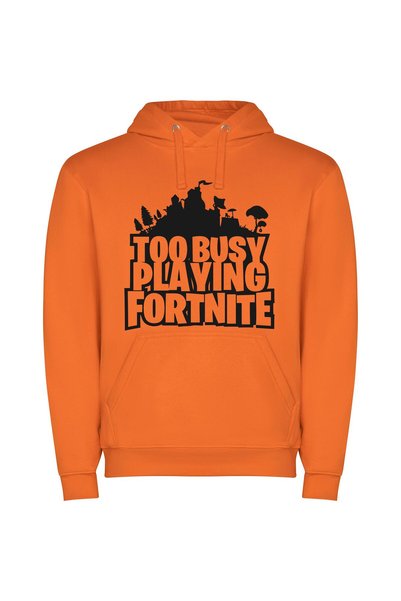 iLovePrints Forte Folio: Fortnite Finesse Φούτερ με κουκούλα σε χρώμα Πορτοκαλί